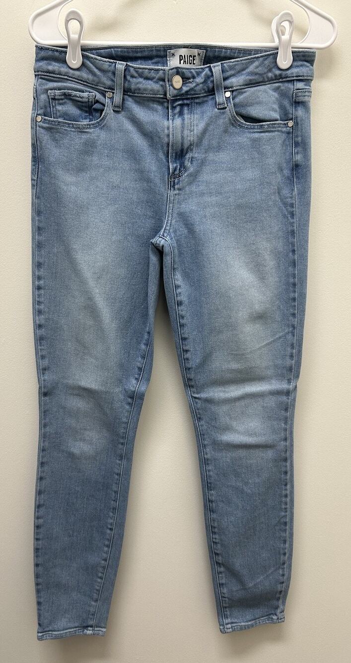Paige Jean Women’s 29 Vertigo Ultra Skinny Blue Stretch Denim Med Wash
